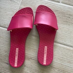 IPANEMA Slide Sandals Hot Pink 9